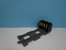 Lego ® Duplo  Eisenbahn  gerade graue Schienen / Endstück  mit Prellbock