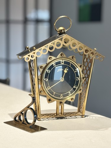 Messing vintage wanduhr uhr - messing,