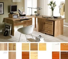 Massivholz Eck-Schreibtisch