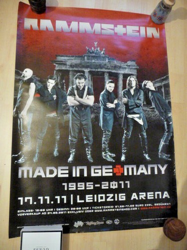 Rammstein poster 2011 arena - rammstein,
