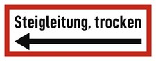 Steigleitung, trocken -