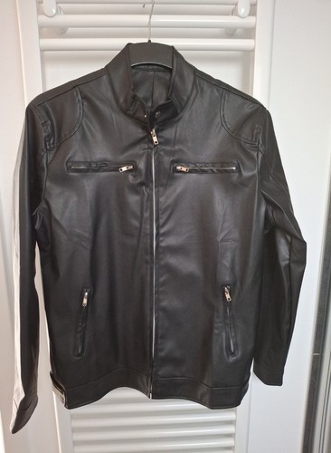 Bikerjacke xl lederimitat - bikerjacke, gr.