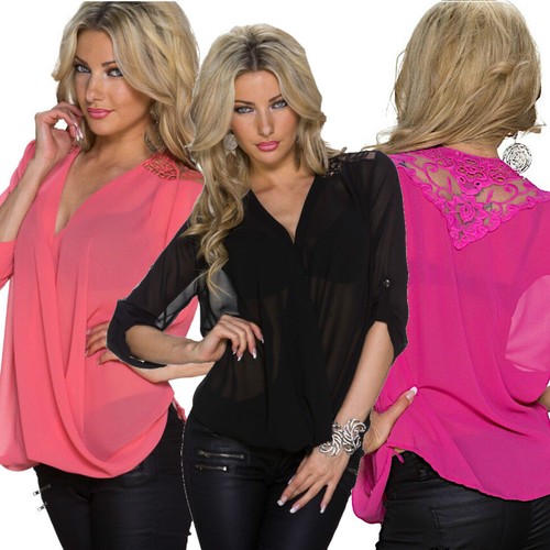 Bluse stickerei zurück - bluse, in