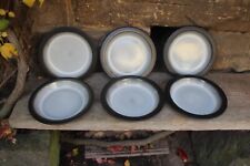 6er Set Suppenteller Melitta Bückeburg Montana Steingut 70er 80er Jahre