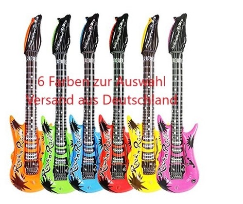 Aufblasbare luftgitarre - aufblasbare,
