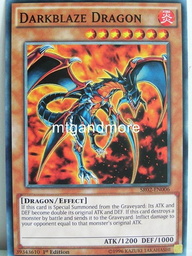 2x darkblaze dragon - yu-gi-oh,