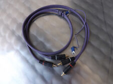 Oehlbach High End Cinch / RCA Kabel mit Erdung, 1m, Plattenspieler