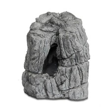 Nano Felsen grau 12x12x13cm - Höhle Versteck Deko Aquarium Steinoptik Garnelen