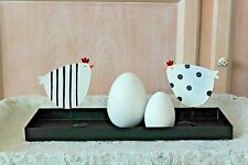 Deko Hühner, Metall, Küken, 2 Stück Metall Hühner