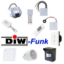 DIW-Funk Schalter Wandsender Stecker PIR für Intertechno WLAN ALEXA Strom sparen
