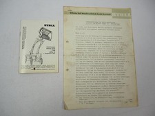 Stoll Frontlader für Schlepper Eicher Tiger II Königstiger Montage Preisliste