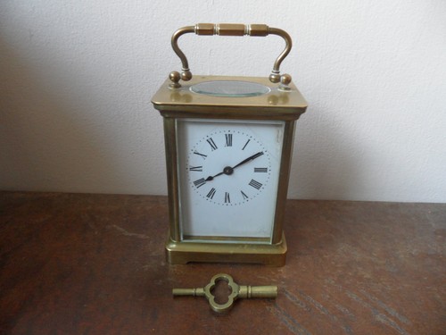 Antike messing kutschenuhr - antike,