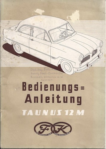 Ford taunus 12m 1952 - ford,