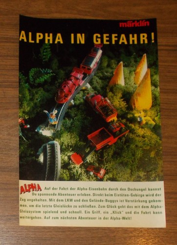 Seltene werbung märklin alpha - werbung,
