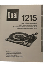 Dual bedienungsanleitung 1215 - bedienungsanleitung,