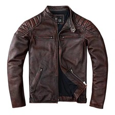 Herren Lederjacke Echtleder
