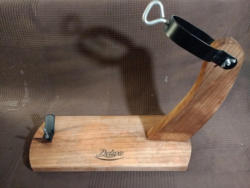 Deluxe schinkenhalter aus holz - aus,