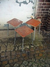 3 Stück NVA Stube Hocker DDR