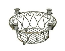 Adventskranz Metallkorb