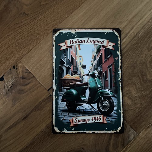 Vespa blechschild 20x30cm - vespa,