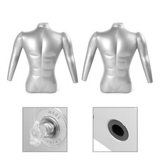 NEU Mode Mann Halbkörper Arm