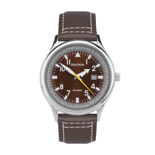 Sekonda herren 43mm - 43mm, braun