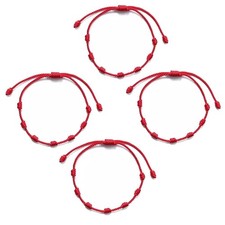 4 Stück Armband Rot Amulett