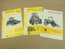 3 Prospekte Zettelmeyer Europ L500 Lader 1965 / 1966