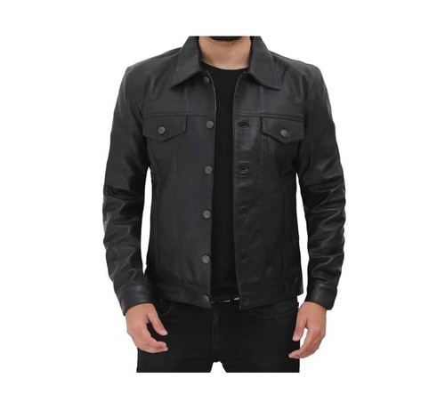 Lederjacke herren trucker - lederjacke,