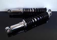 Stoßdämpfer, 320mm chrom / schwarz, Klassiker Youngtimer Motorrad Leichtkraftrad