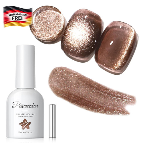 Nagellack cat eye - cat, braun
