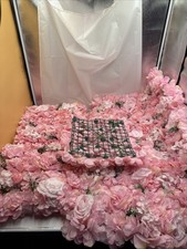 11x Kunstblumen Wandpaneele 30x30cm Seidenrosen Hortensien Blumen 3D