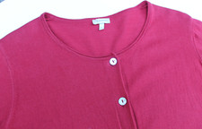 Deerberg Strickjacke lang Mantel Rot Gr. M