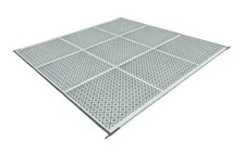 Berger Square Outdoormatte / Vorzeltteppich 300 x 300 cm Campingzubehör,. B-Ware