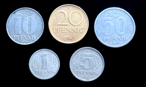 Set ddr münzen - münzen, 1