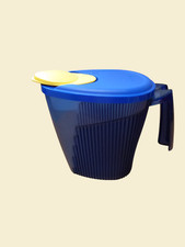 Tupperware Warm up Crystel Kanne Mikrowelle 1,3l Blau