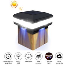 Solar Pfosten Zaun Licht Auβen Solar Lampe Kappen Gartenlicht Wand Zaunleuchte 