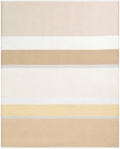 Biederlack fransenplaid sand - biederlack,