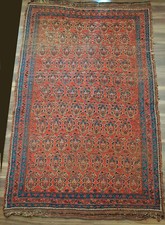 Afschar Afshar Süd Persien Haupt Teppich antik Boteh Blumen Vintage Orient Burg