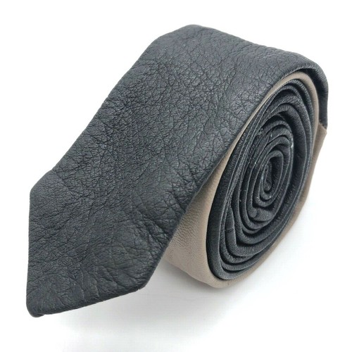 Herren krawatte 138cm leder - krawatte,