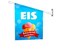 Werbefahne EIS erfrischend &