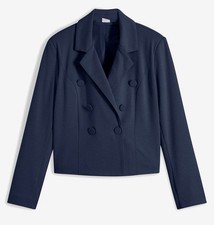 doppelreihige Blazerjacke Gr. 38 Dunkelblau Damen Blazer-Jacke Neu