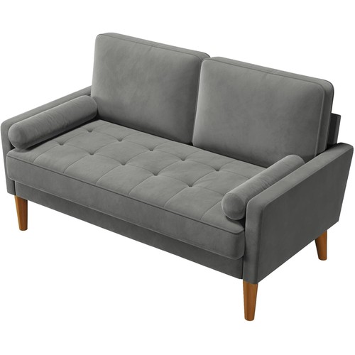 Sitzer sofa samt grau - 2, modern