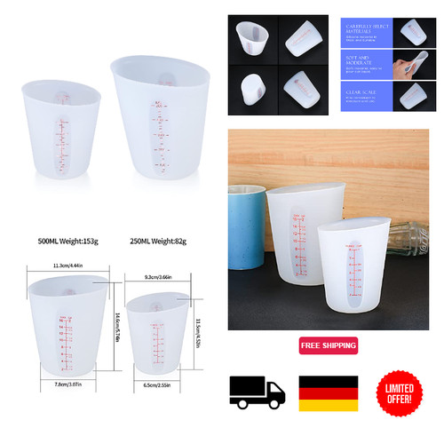 Silikon messbecher 250ml - silikon,