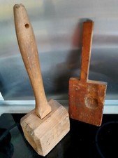 Uralt Klopfholz Holzhammer Zimmerer  Werkzeuge