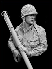 Young Miniatures - US 101st Airborne Caentan 1944 - 1:10 Resin Bust - YM1899