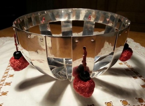 Obstschale versilbert - obstschale,