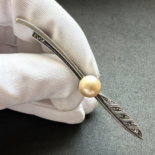 Art deco brosche 935 silber - 935,
