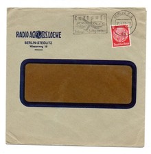 DR - Brief der RADIO AG - LOEWE mit Werbestempel #C369