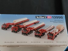 Kibri Modell 13998, 5 Schwerlasttransporter mit Tieflader 1:87 H0 +Windradteile